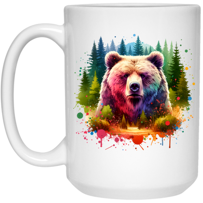 Grizzly Bear Portrait - Mugs