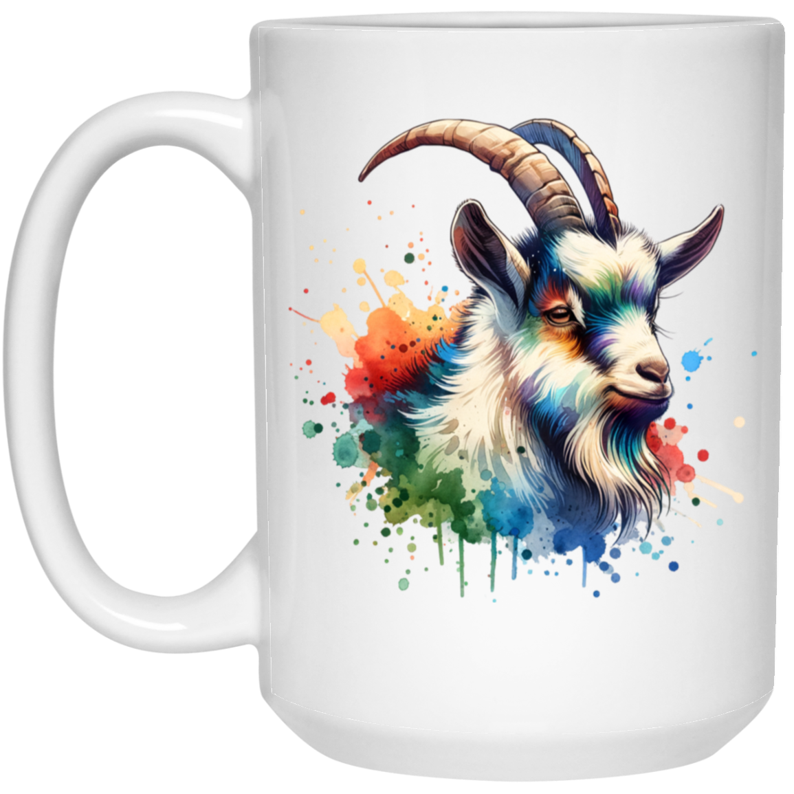 Goat Portrait Watercolor - Mugs