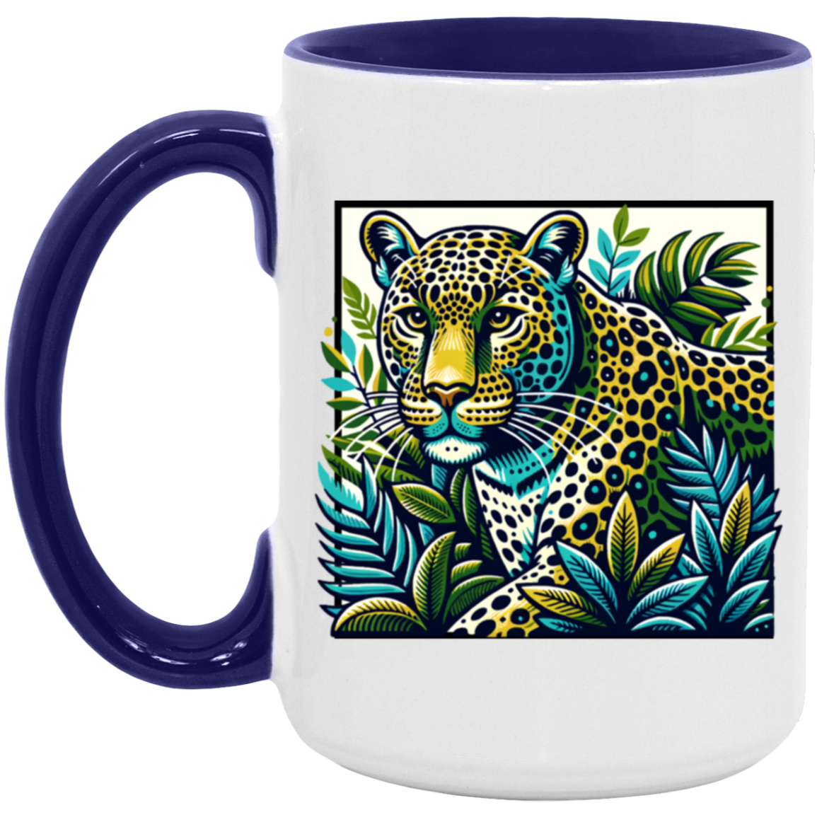 Vintage Style Leopard Mugs