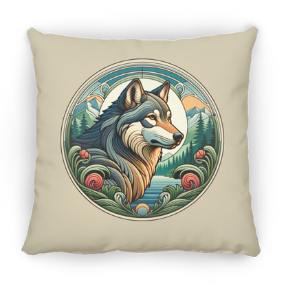 Wolf, Art Nouveau Style - Pillows