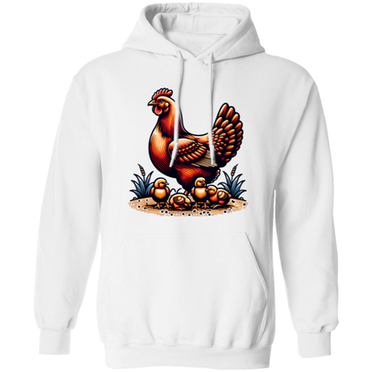 Rhode Island Red with Chicks Block Print - T-shirts, Hoodies and Sweatshirts