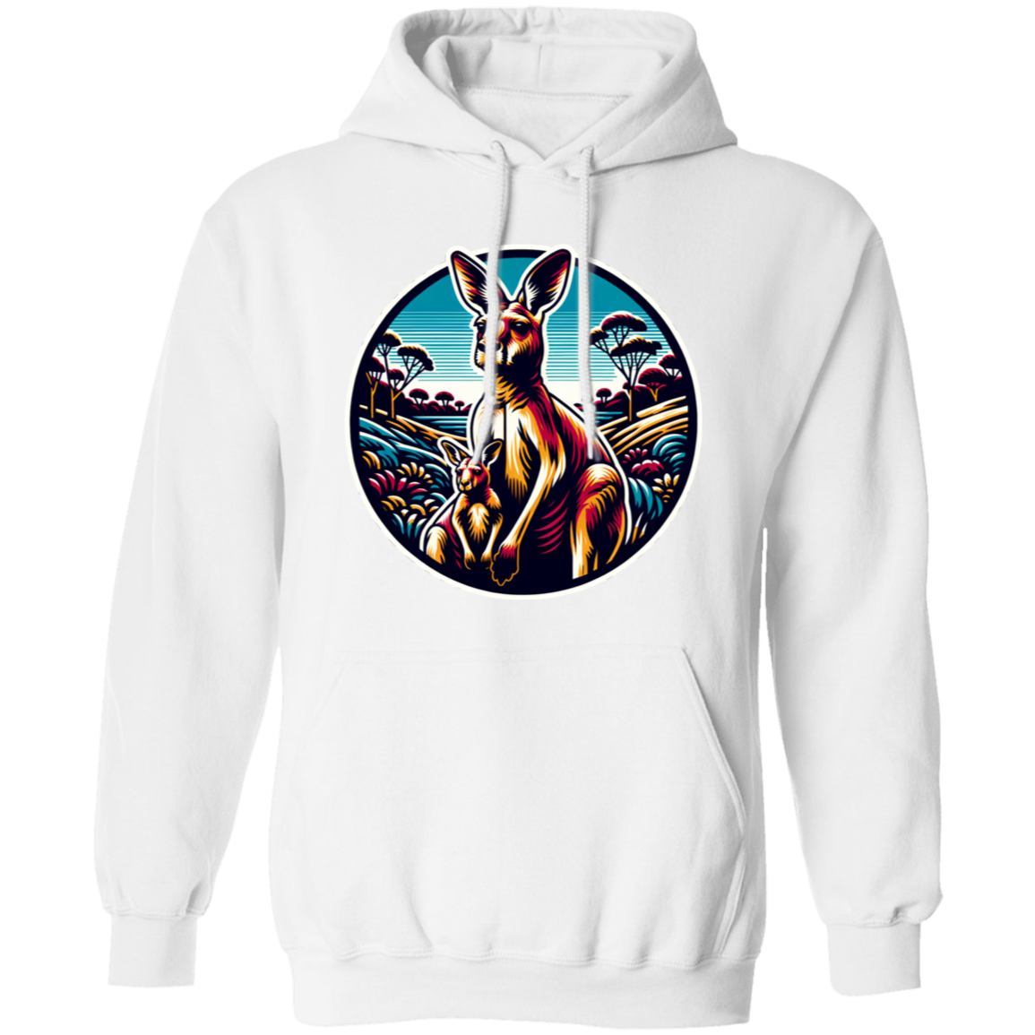 Kangaroo and Joey Graphic - T-shirts, Hoodies and Sweatshirts