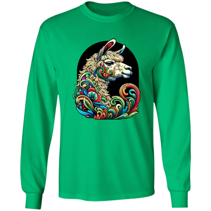 Art Nouveau Style Llama - T-shirts, Hoodies and Sweatshirts