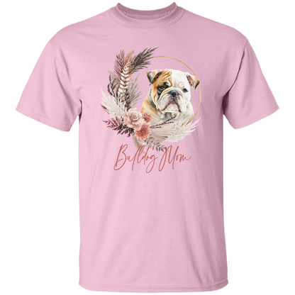 Bulldog Mom Boho Wreath - T-shirts, Hoodies and Sweatshirts