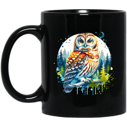 Watercolor Owl Mugs