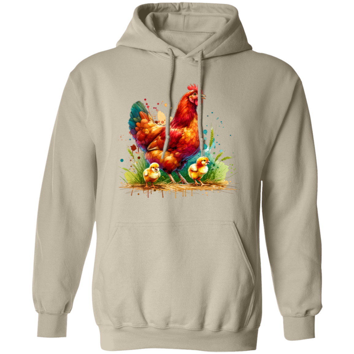 Rhode Island Red Hen with Chicks - T-shirts, Hoodies and Sweatshirts