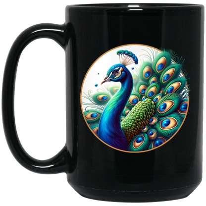 Peacock Circle Mugs