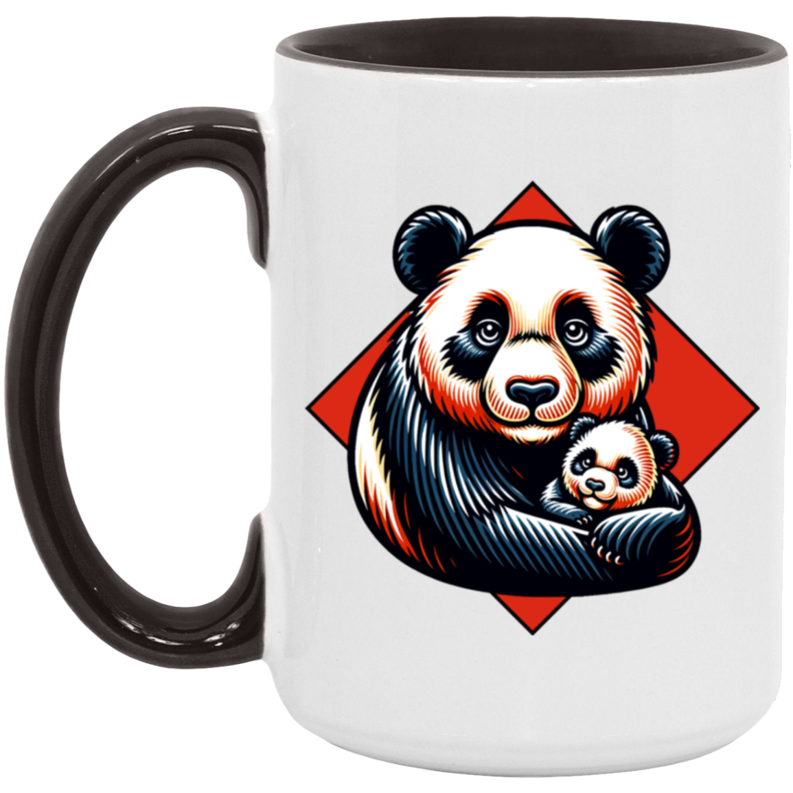 Panda with Baby Graphic Mugs