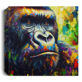 Pensive Gorilla Portrait Canvas Art Prints