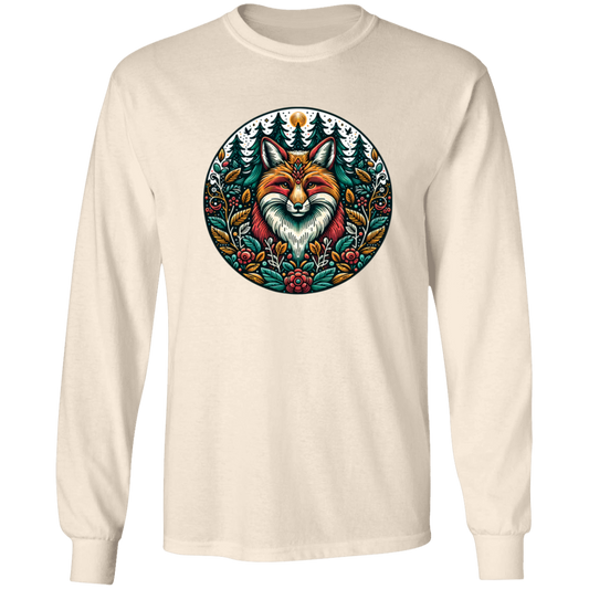 Fox Circle Folk Art - T-shirts, Hoodies and Sweatshirts