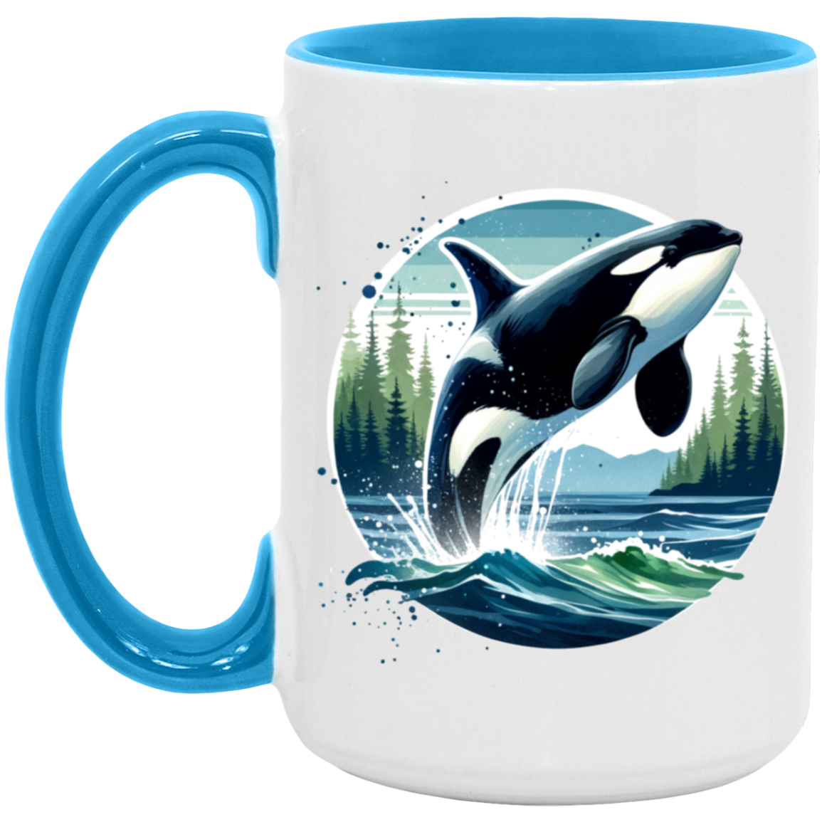 Orca Leaping - Mugs