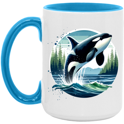 Orca Leaping - Mugs