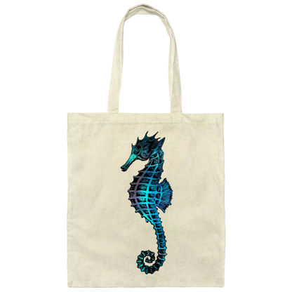 Colorful Seahorse - Canvas Tote Bag