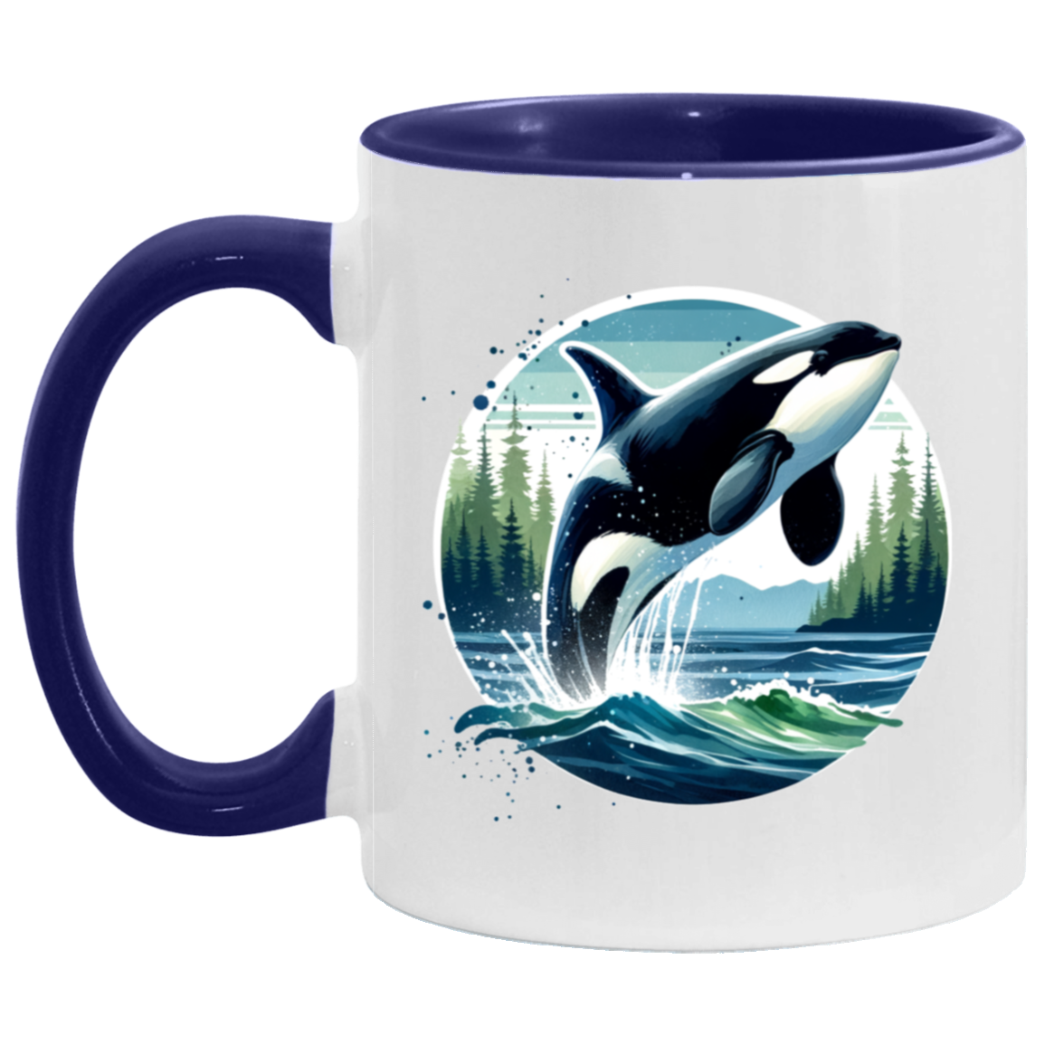 Orca Leaping - Mugs