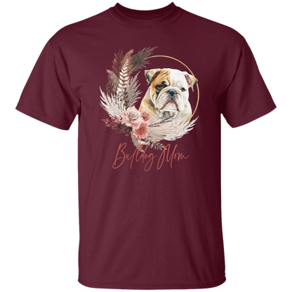 Bulldog Mom Boho Wreath - T-shirts, Hoodies and Sweatshirts