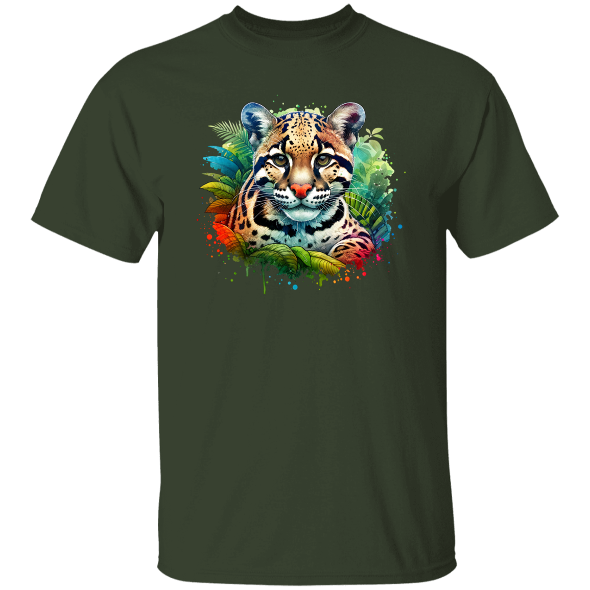 Clouded Leopard Portrait - T-shirts, Hoodies and Sweatshirts