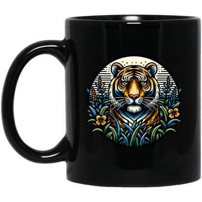 Tiger Graphic Circle Mugs