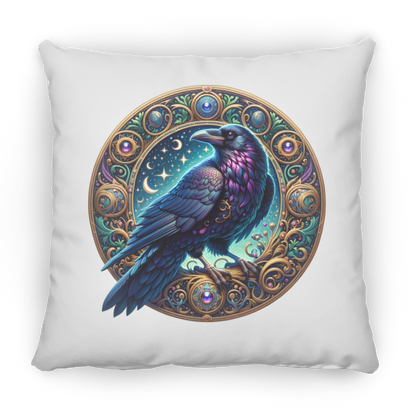 Raven Medallion - Throw Pillows