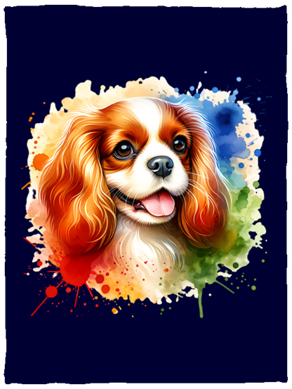 Blenheim Cavalier King Charles Spaniel Fleece Blankets