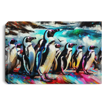 Penguin Colony - Canvas Art Prints