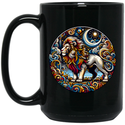 Lion Block Print - Mugs