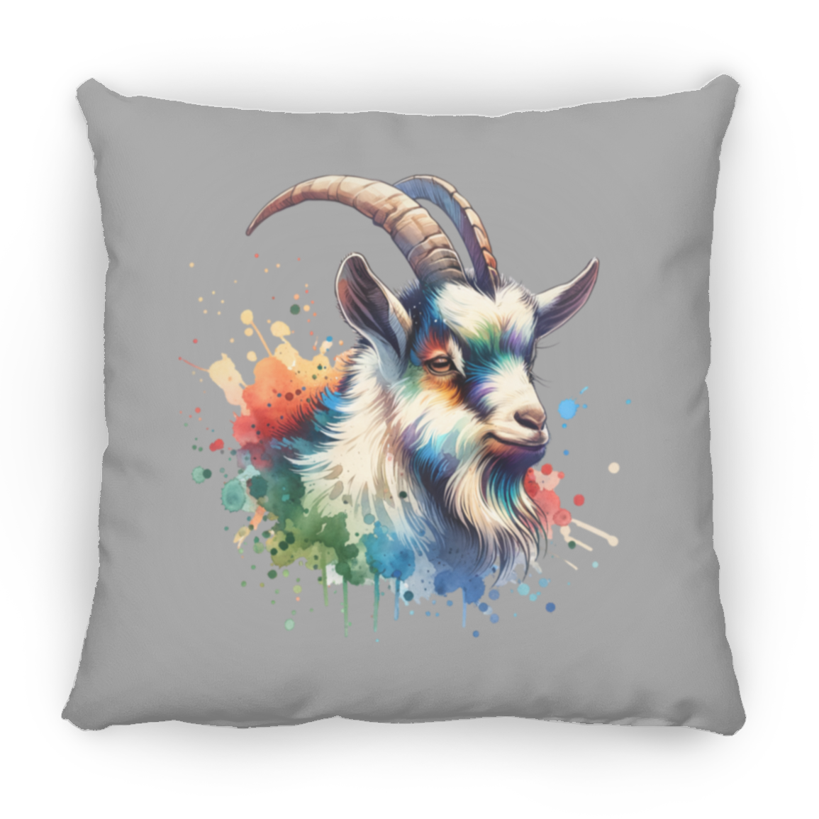 Goat Portrait Watercolor - Pillows