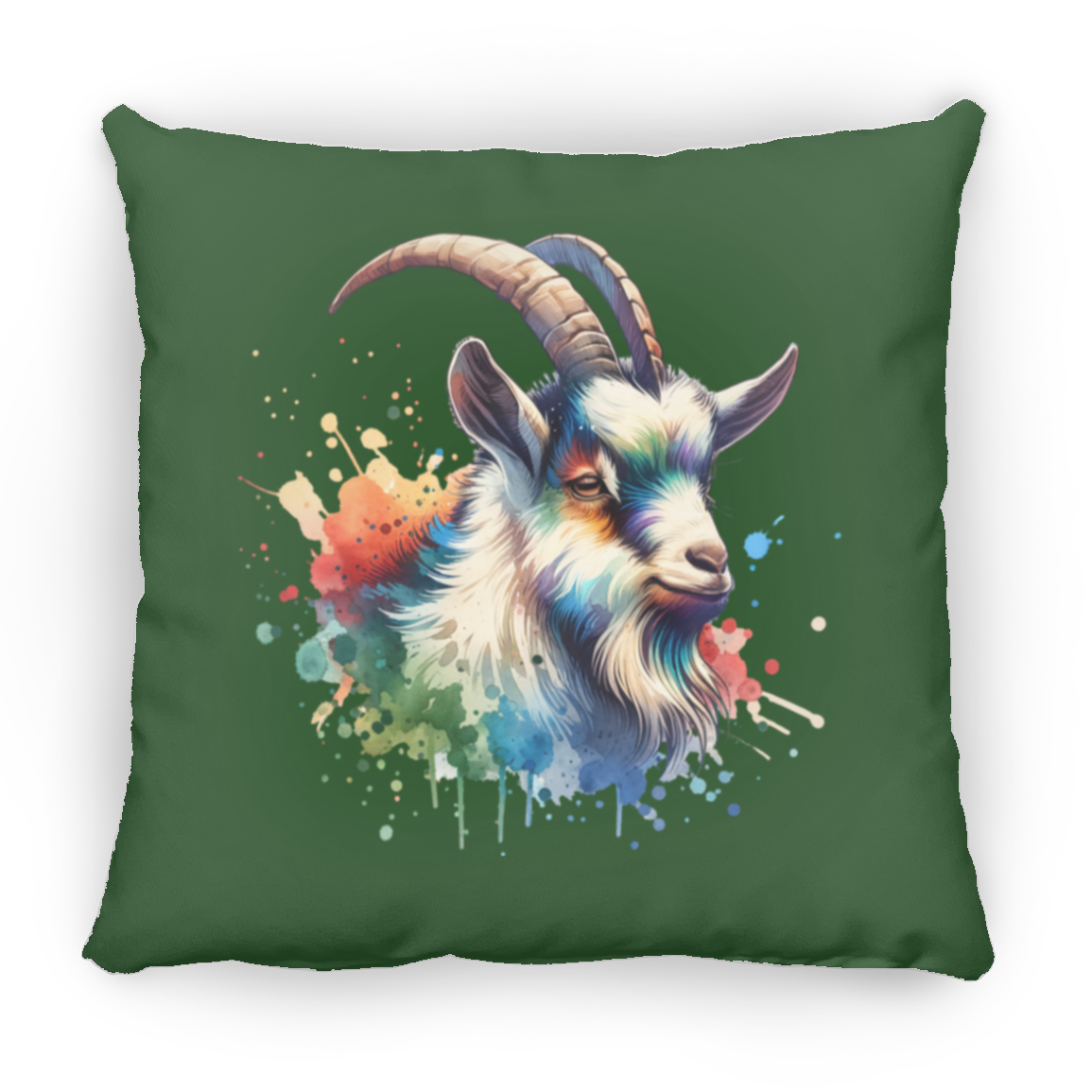 Goat Portrait Watercolor - Pillows