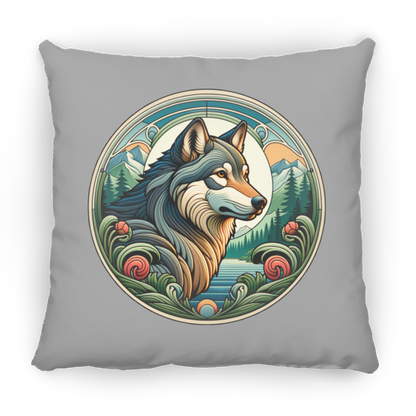 Wolf, Art Nouveau Style - Pillows