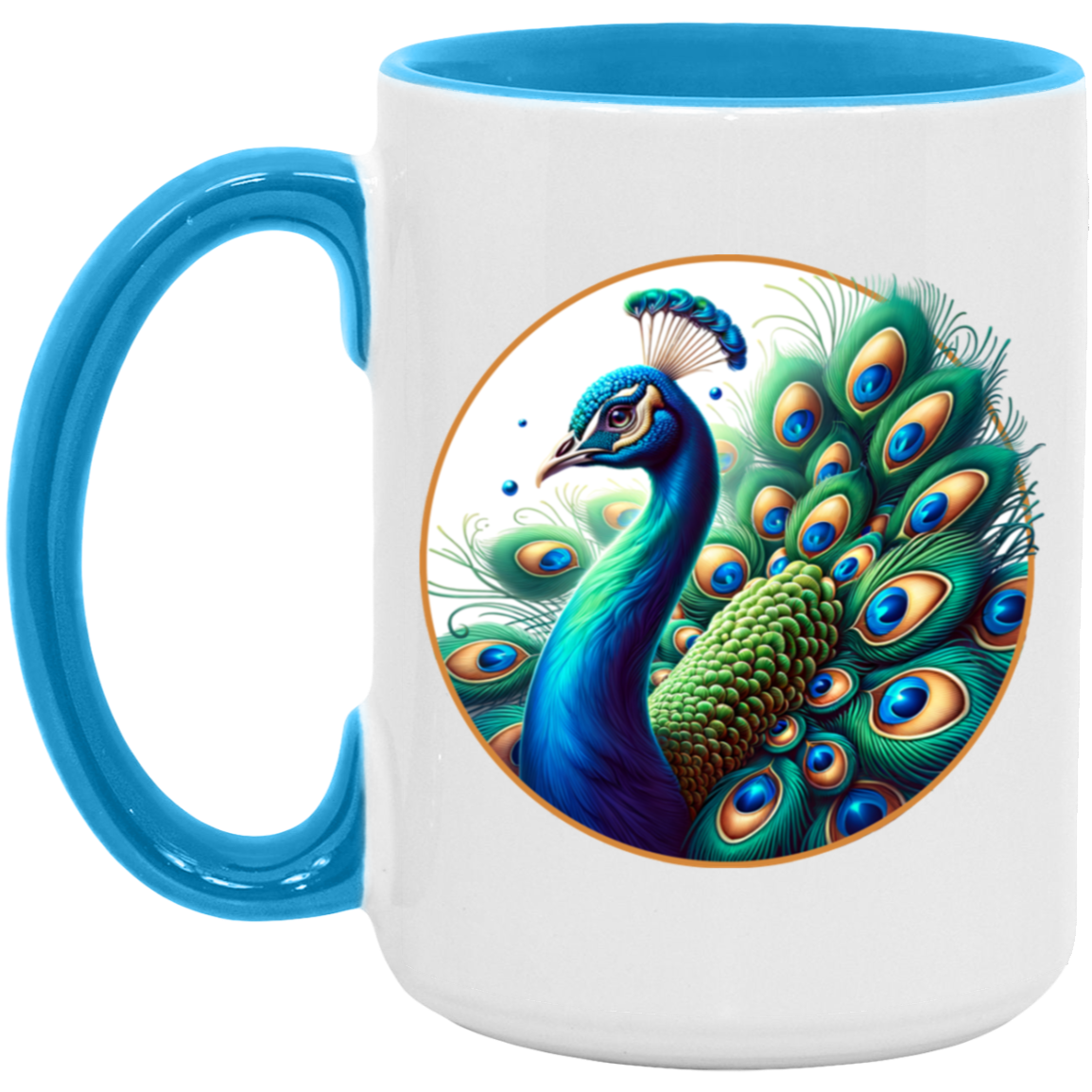 Peacock Circle Mugs