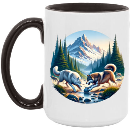 Wolves Playing Mugs