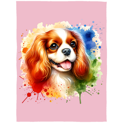 Blenheim Cavalier King Charles Spaniel Fleece Blankets