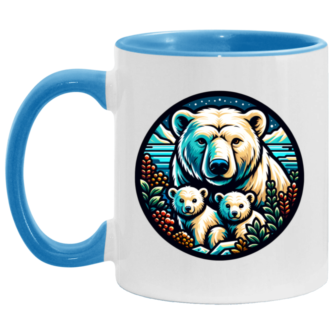 Polar Bear Circle Mugs