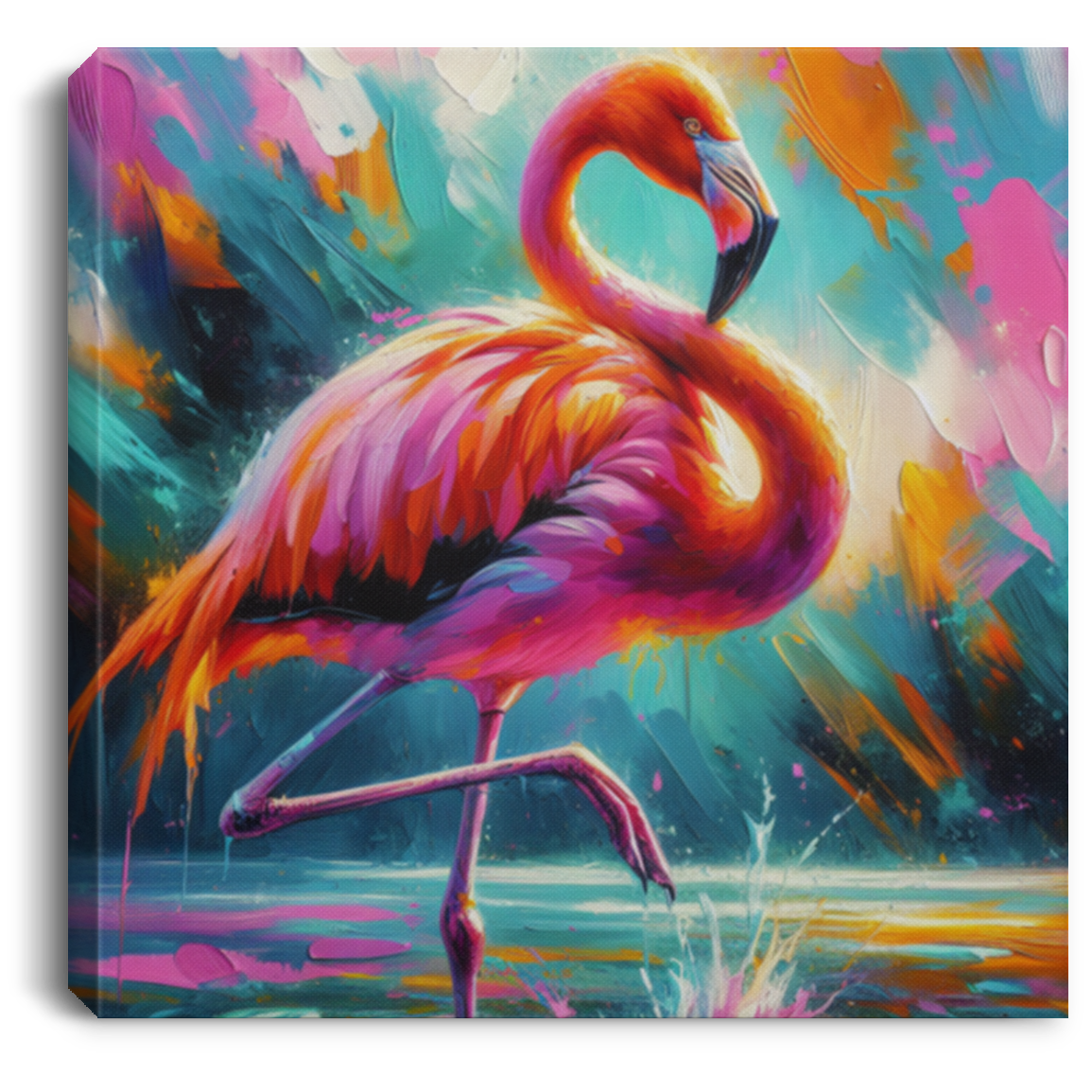 Lone Flamingo - Art Prints