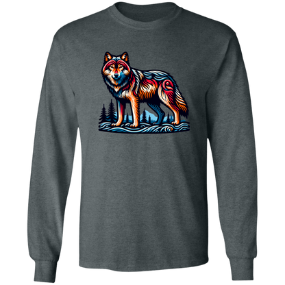 Wolf Block Print - T-shirts, Hoodies and Sweatshirts