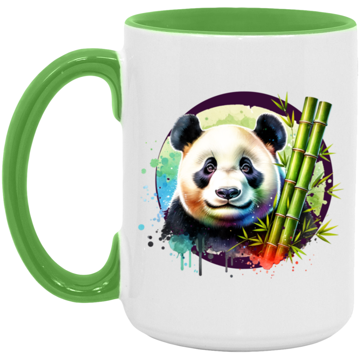 Panda with Bamboo Mugs