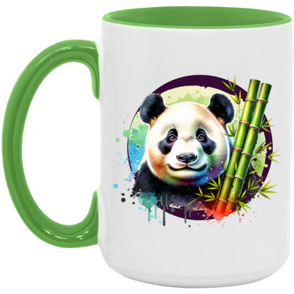 Panda with Bamboo Mugs