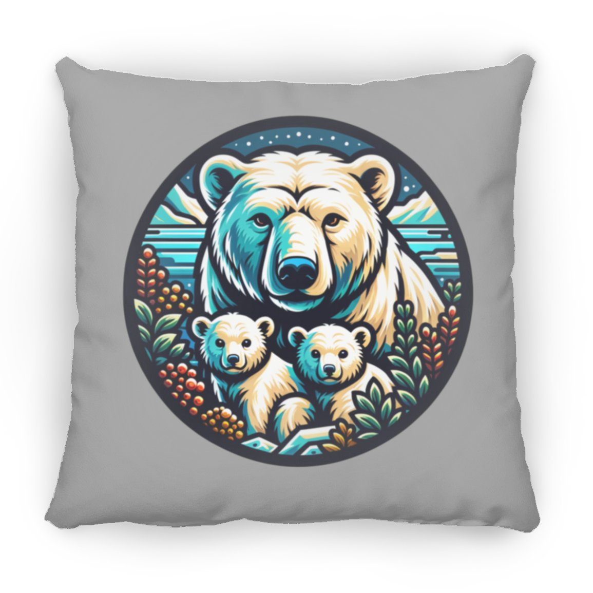 Polar Bear Circle - Pillows