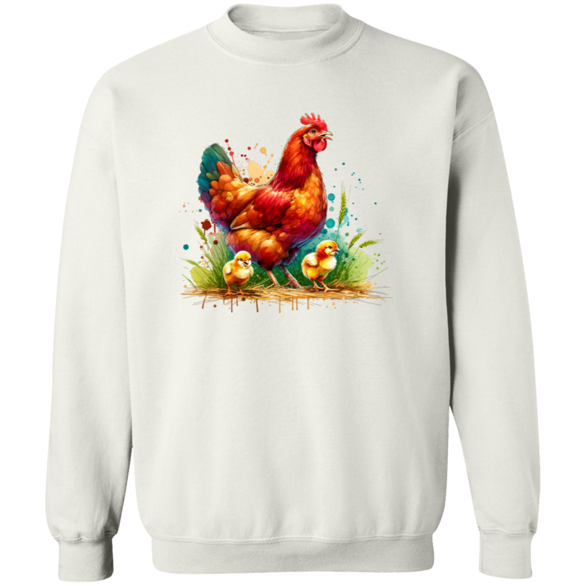 Rhode Island Red Hen with Chicks - T-shirts, Hoodies and Sweatshirts