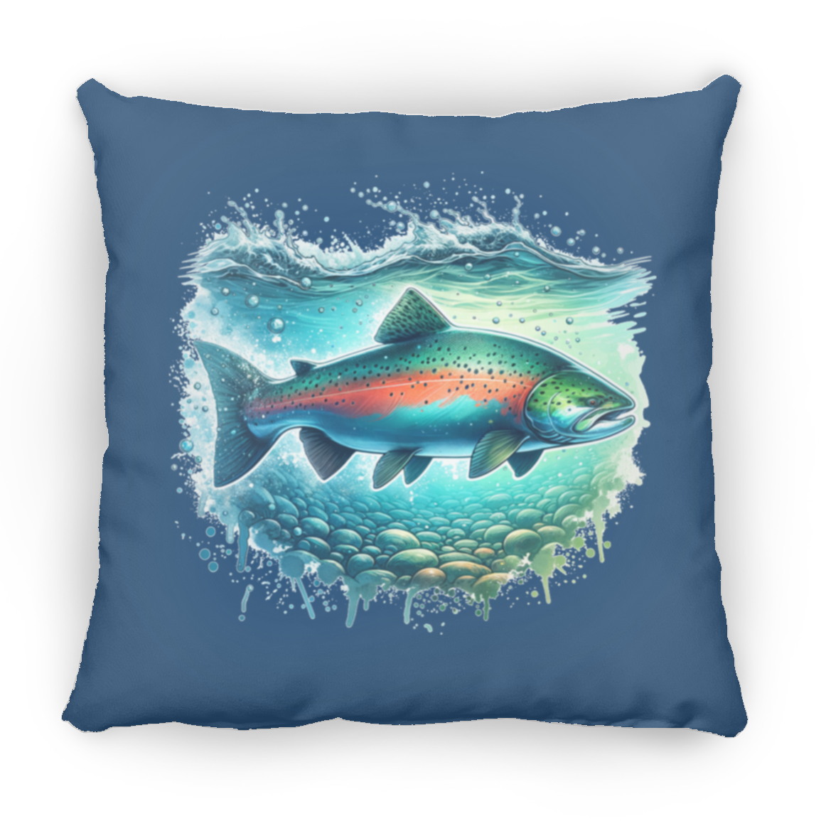 Pink Salmon - Throw Pillows