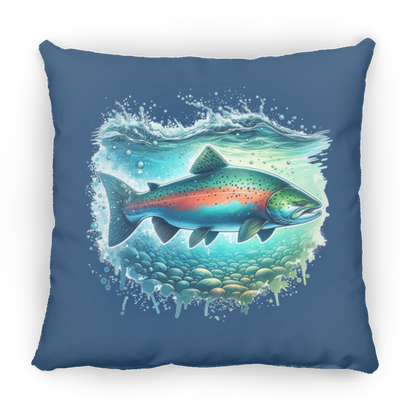 Pink Salmon - Throw Pillows