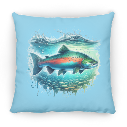 Pink Salmon - Throw Pillows