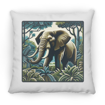 Block Print Elephant - Throw Pillows