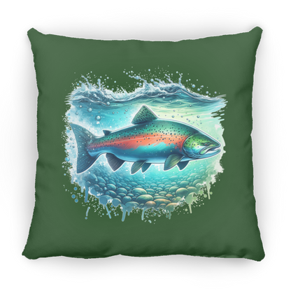 Pink Salmon - Throw Pillows