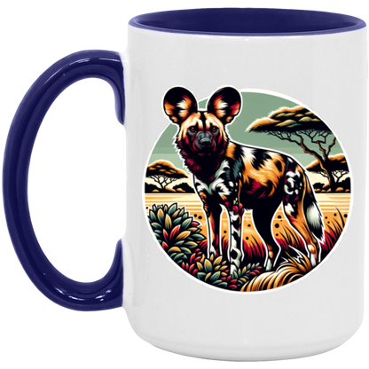 African Wild Dog Graphic - Mugs