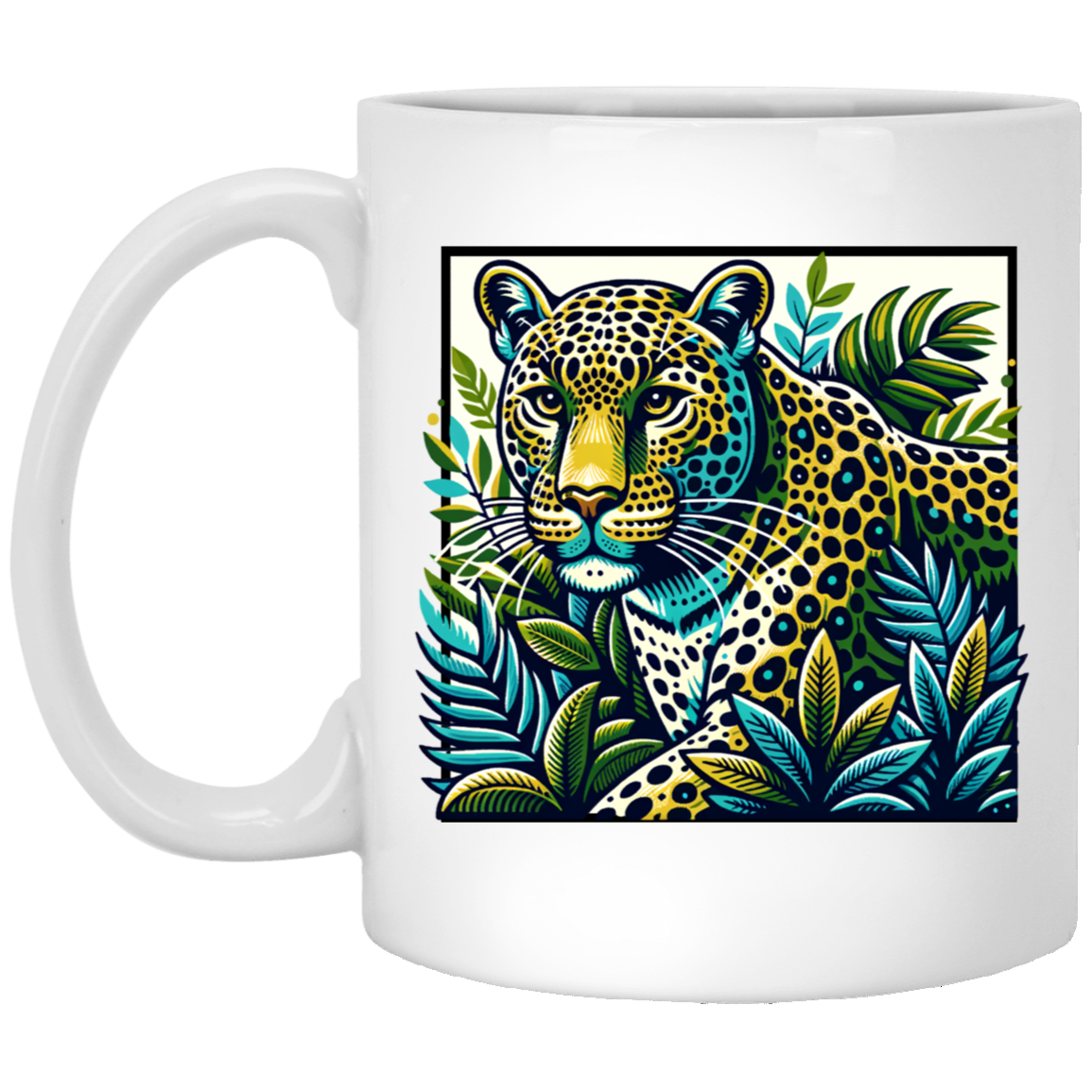 Vintage Style Leopard Mugs