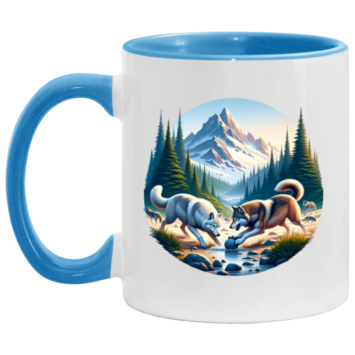 Wolves Playing Mugs