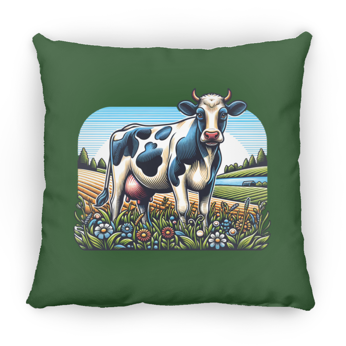 Holstein with Flowers - Pillows