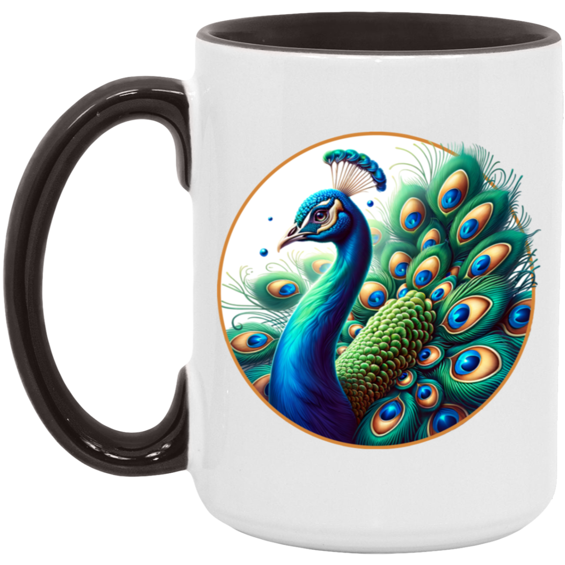 Peacock Circle Mugs