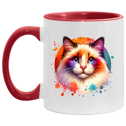 Longhair Tortie Point Cat - Mugs