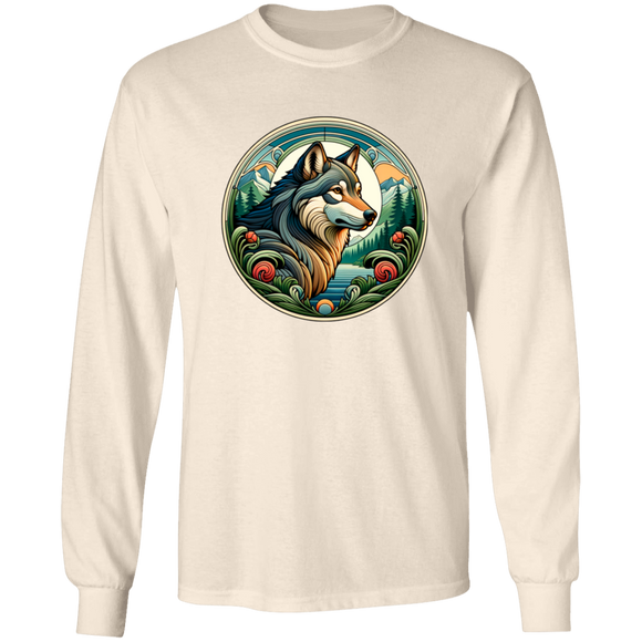 Wolf, Art Nouveau Style T-shirts, Hoodies and Sweatshirts